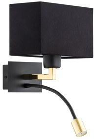 Aplica de perete design elegant BILL I negru