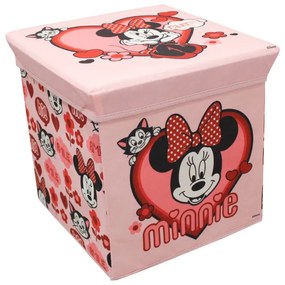 Cutie de depozitare pentru jucarii MINNIE MOUSE 30x30 cm roz