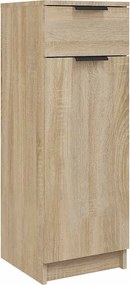 vidaXL Dulap de baie, stejar sonoma, 32x33,5x90 cm, lemn compozit