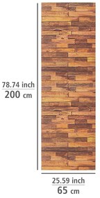 Covoraș de baie maro din plastic 65x200 cm Lambris – Wenko