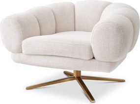 Fotoliu modern pivotant design LUX Sunset, Lyssa off-white