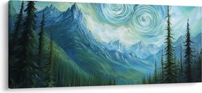 Tablou - Peisaj cu o adiere din Van Gogh (120x50 cm)