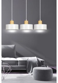 Lustră pe cablu TORIN 3xE27/15W/230V alb
