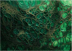 Tablou - Imagine microscopică verde (70x50 cm)