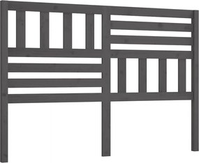 vidaXL Tăblie de pat, gri, 166x4x100 cm, lemn masiv de pin