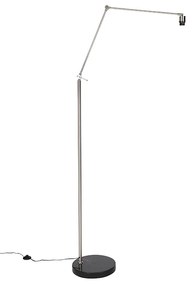 Lampa de podea moderna din otel reglabilă - Editor