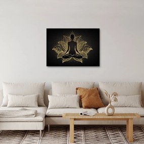 Tablou - Silueta într-o floare de lotus (70x50 cm)