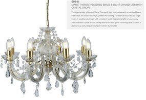 Candelabru elegant design clasic Marie Theresea 8L 699-8 SRT