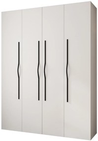 Dulap de haine 190 cm Carmela 40-2 (alb + Negru). 1126581