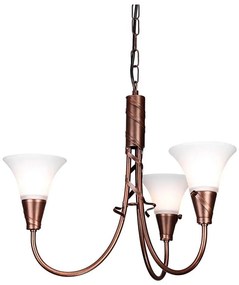 Lustră pe lanț Elstead EM3-COPPER EMILY 3xE14/40W/230V