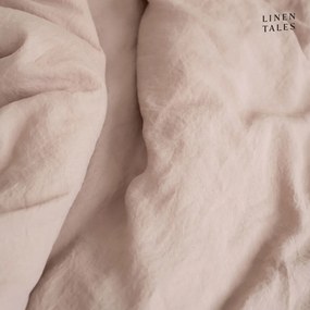 Cearșaf elastic din in Linen Tales, 180 x 200 cm, maro deschis