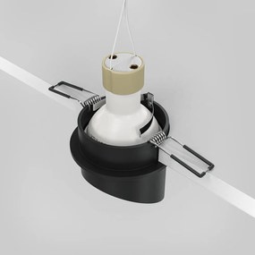 Spot incastrabil design modern Lipari negru, auriu