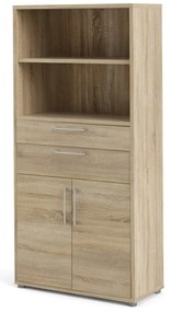 Bibliotecă modulară cu aspect de lemn de stejar 89x189 cm Prima – Tvilum