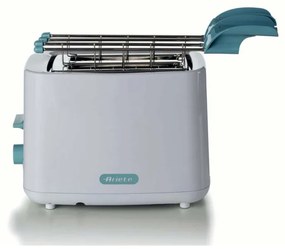 Prajitor de paine Ariete BREAKFAST 0157/04, 760W, 2 felii, Buton stop, 7 trepte, Tava pentru firimituri detasabila, Alb