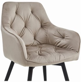 Scaun de masa rotativ JORK360 VELVET, bej