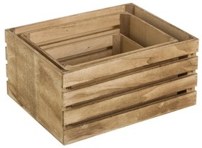 Cutii de depozitare în culoare naturală 3 buc. 31x23x15 cm – Casa Selección