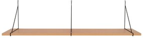 Raft în culoare naturală cu aspect de lemn de frasin 120 cm Chiba – House Nordic