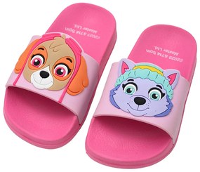 Papuci copii PAW PATROL, roz - diverse marimi Marime: 25 - 26