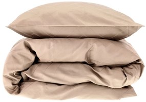 Lenjerie de pat taupe din damasc pentru pat de o persoană 140x200 cm Tiles – Södahl