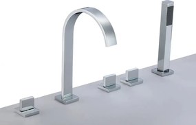 Baterie cada-dus Inter Ceramic dubla comanda crom cu set de dus
