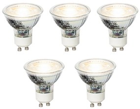 Set de 5 becuri LED GU10 reglabile 4W 310lm 3000K