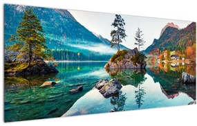 Tablou - Lacul Hintersee, Alpii Bavarezi, Austria (120x50 cm)