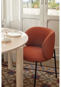 Set de scaune de sufragerie roșu 2 buc. tapițat Mogi – Teulat