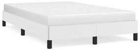 346893 vidaXL Cadru de pat, alb, 120x200 cm, piele ecologică