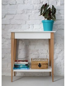 Masă tip consolă Ragaba Mimo, lățime 65 cm, alb