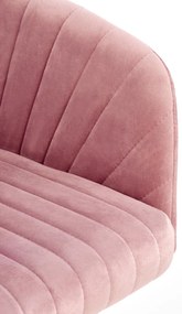 Scaun de birou Catifea Roz, MARIBO VELVET