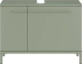 Dulap sub chiuvetă verde cu aspect mat 80x59 cm Laurino – Germania