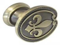 Buton model 2063/W8222, finisaj antic auriu