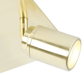 Spotlight modern pentru baie din alamă pătrat cu 3 lumini IP44 - Ducha