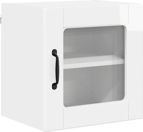 vidaXL Dulap de bucătărie Alb lucios 40 x 31 x 40 cm Lemn compozit