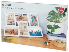 Rama foto de perete albă pentru 6 fotografii Balvi Isernia