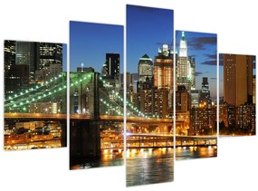 Tablou - Pod cu New York (150x105 cm)