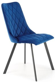 Scaun K450 velvet bleumarin
