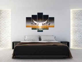 Tablou- Luna deasupra palmierilor (150x105 cm)