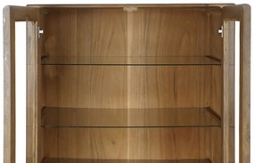 Vitrina, maro, din lemn de acacia, Aura
