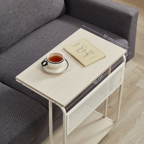 Masuta pe roti MIREZO 55x33cm, bej