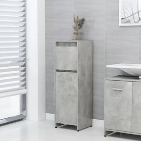 vidaXL Dulap de baie, gri beton, 30x30x95 cm, lemn prelucrat