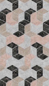 Fototapet geometric Romburi marmorate