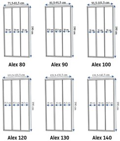 Usa pentru dus Alex 90
