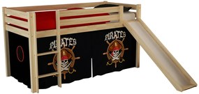 PINO PAT SEMI-INALT cu slide și cortină Pirate.