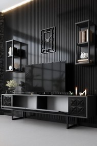 Mobilier living Buon 1 (Antracit + Negru). 1072936
