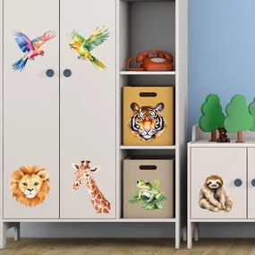 PIPPER. Autocolante pentru mobilier „Animale în acuarelă”