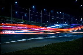 Tabloul orașului nocturn (90x60 cm)
