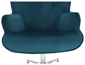 Fotoliu de design, ţesătură catifea crom, MARLOV