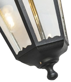 Lămpă de perete clasică pentru exterior neagră IP44 - New Orleans down