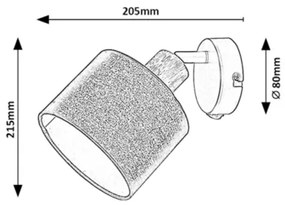 Spot de perete MIGUEL 1xE14/40W/230V Rabalux 3244